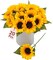 20 Pcs Bright Yellow Summer Sunflowers with Stems – Artificial Silk Blooms for DIY Home & Garden Projects Floral Arrangements